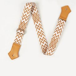 Sangle Ukulélé "Zigzag Terre de Sienne"