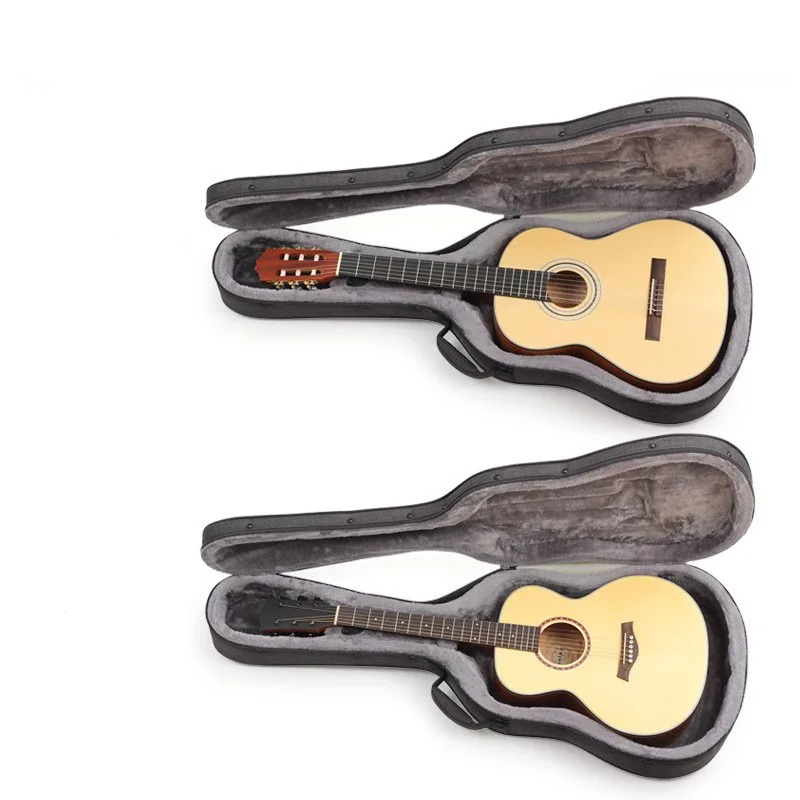 Avant Étui Guitare Acoustique Semi-Rigide 40-41 Pouces, Housse Sac à Dos Légère (1.7kg) pour FolkDreadnought, Intérieur Doublure Peluche