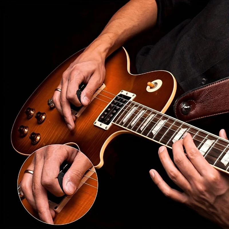 Avant Lot de 6 Plectres Guitare (Médiators) Motif Chat, avec Étui Porte-clés Porte-Plectre, pour Guitare Électrique Acoustique Basse
