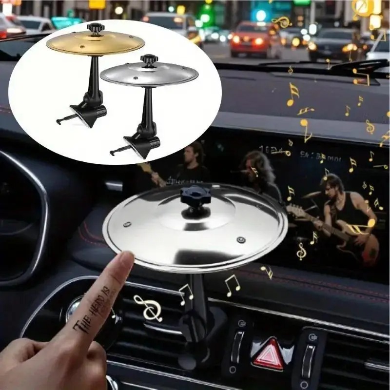 Avant 🎶 Mini Cymbale de Voiture Le Gadget Musical qui Réveille Ton Tableau de Bord !