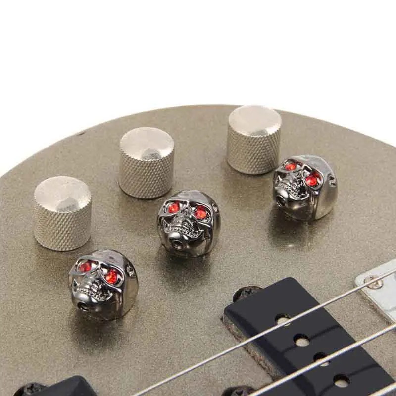 Boutons de Volume Guitare Têtes de Mort “Red Eyes” - 3 couleurs au choix !