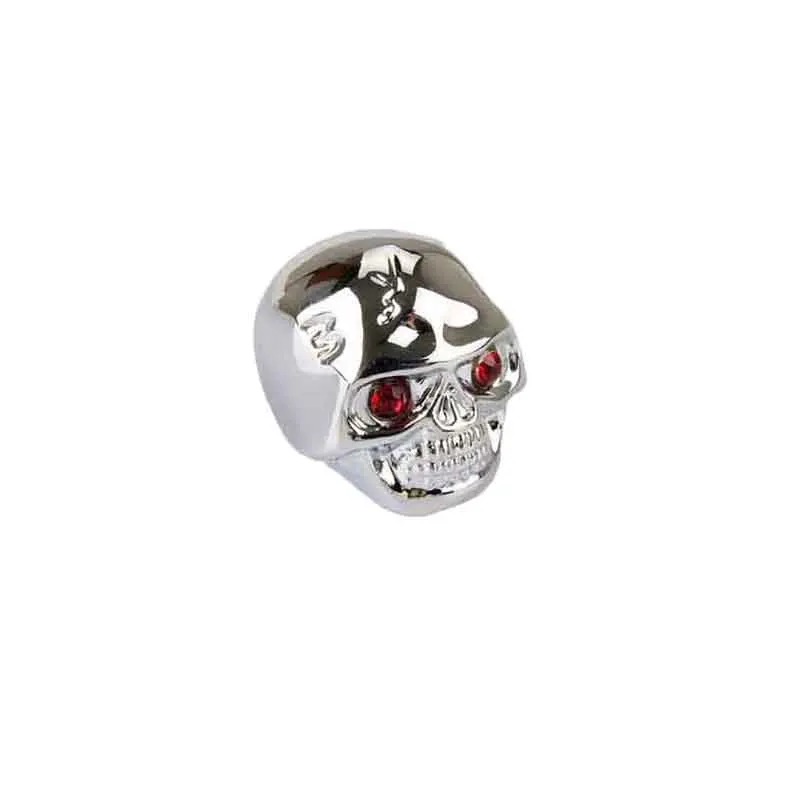 Boutons de Volume Guitare Têtes de Mort “Red Eyes” Couleur Argent