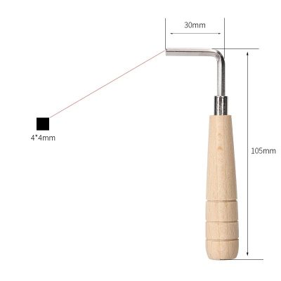 Clé de Réglage Truss Rod pour Guitare - Manche Bois Ergonomique 105mm