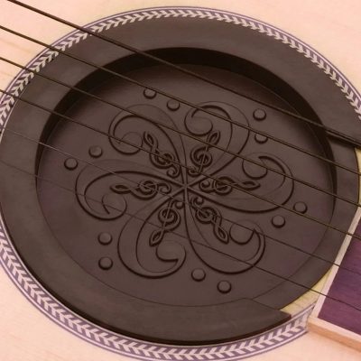Couvercle de Trou de Son Guitare “Silicone Acoustique Anti-Larsen