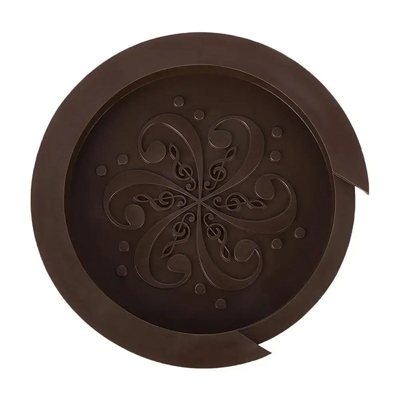 Couvercle de Trou de Son Guitare “Silicone Acoustique Anti-Larsen”Marron