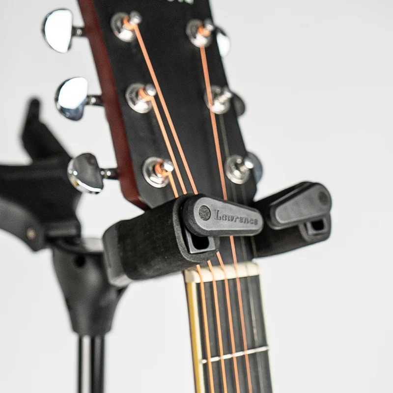 Detail Support de Guitare Professionnel Trépied Réglable à Verrouillage par Gravité