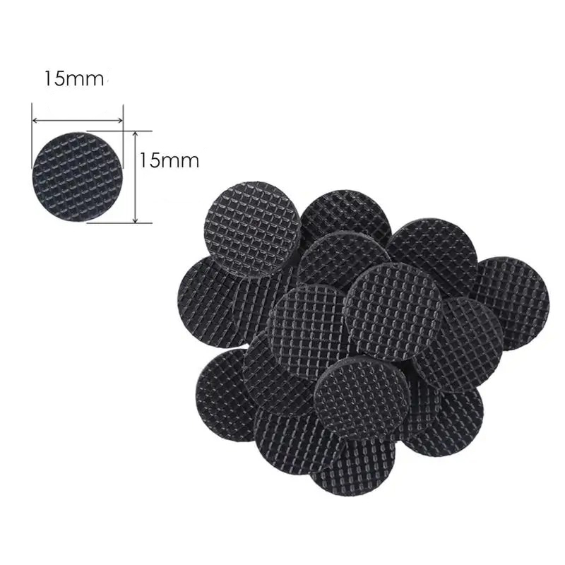 Dimensions Pastilles Antidérapantes pour Médiators - Grip en Caoutchouc Auto-Adhésif 15 mm Lot de 20 pièces !