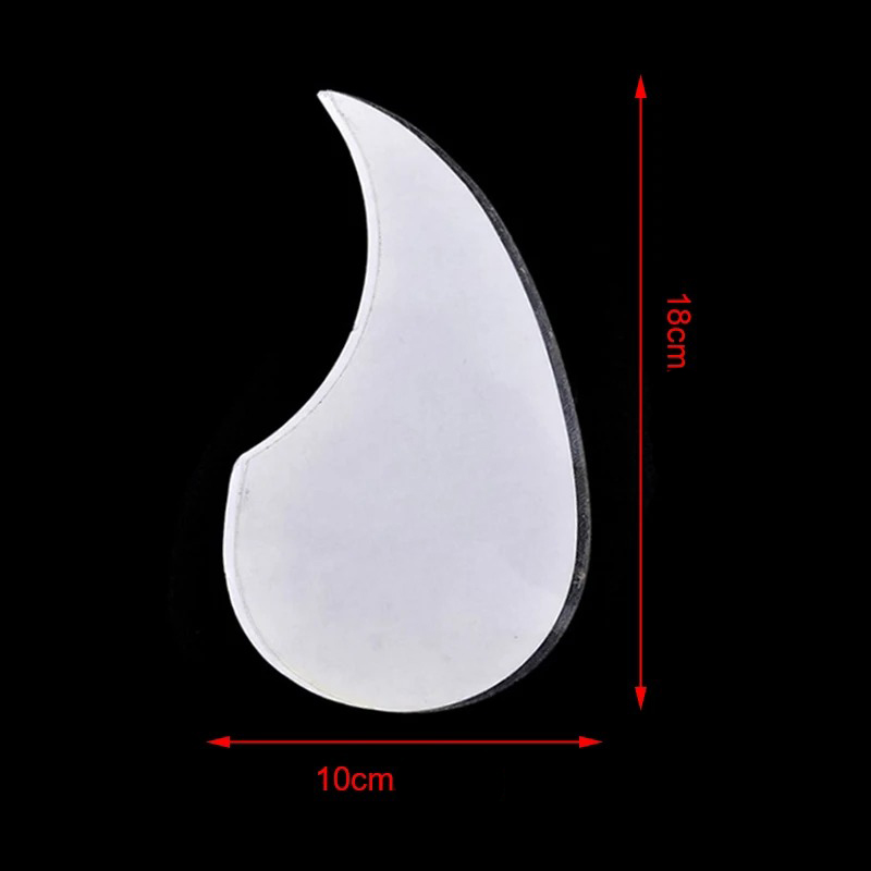 Dimensions Protection Anti-Rayures Transparente pour Guitare - Pickguard Autocollant Universel