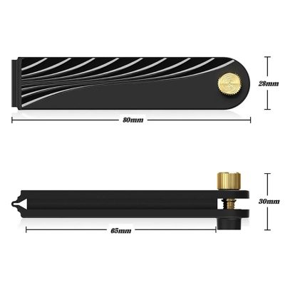 Dimensions Silencieux de Guitare Acoustique « QuietTone » Atténuateur de Cordes Réglable avec Mousse Anti-Résonance
