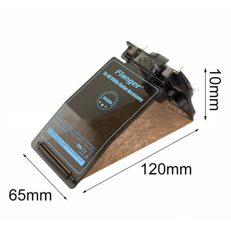 Dimensions Support de Guitare Électrique en Bois Massif - Repose-Jambe WoodTone Pro