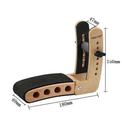 Dimensions Support de Guitare en Bois Massif - Repose-Jambe WoodFlex Vintage