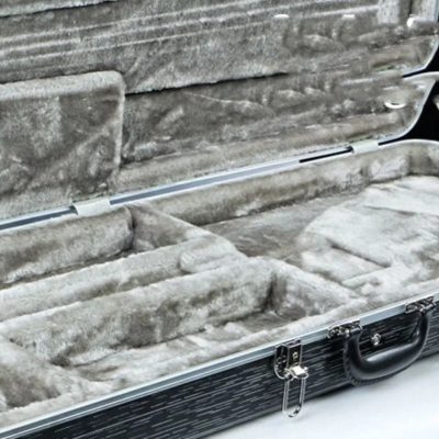 Étui - Guitare Basse Électrique Rigide Hardshell Case, Coque ABS pour Precision Bass et Jazz Bass, Intérieur Peluche