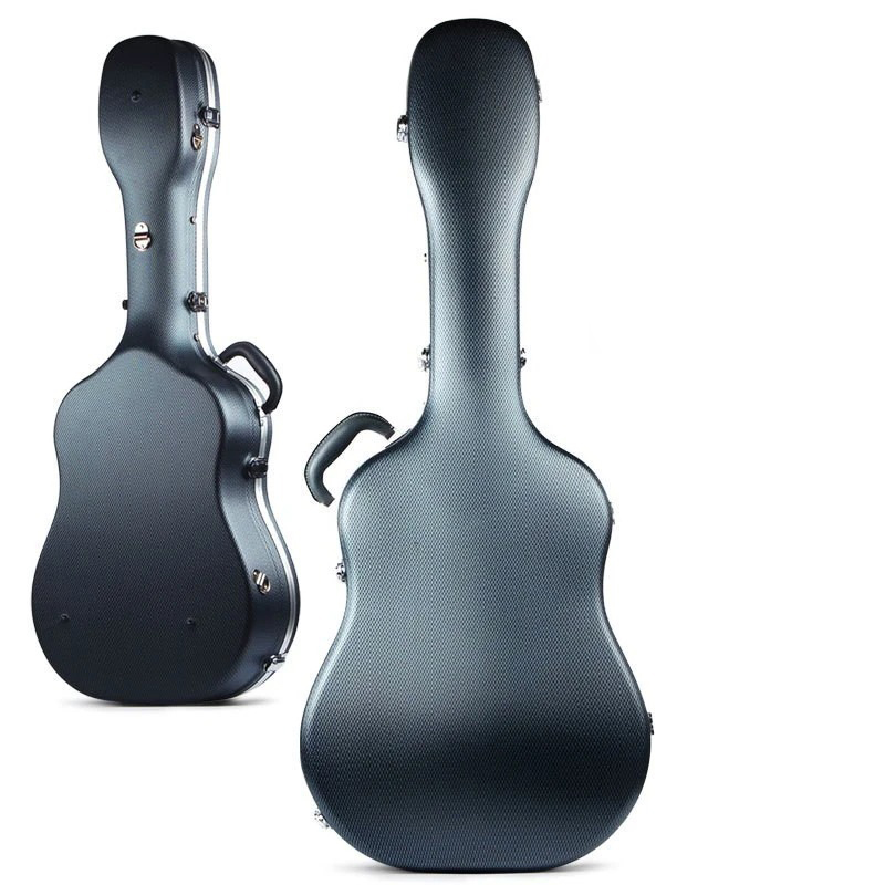 Étui Guitare Rigide Coque ABS, Hardshell Case pour Guitare Classique 39 Pouces et Acoustique Folk Modele 2