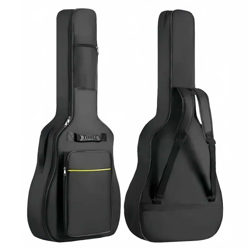 Housse Guitare Acoustique 41 Pouces, Gig Bag Sac à Dos Noir, Housse Transport Imperméable pour Guitare Folk Dreadnought