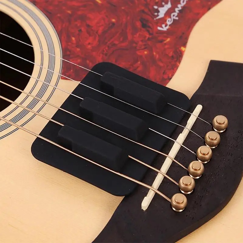Mute de Cordes en Silicone pour Guitare - Amortisseur de Sons Silencieux