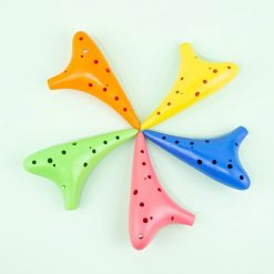 Ocarina 12 - Trous Alto C en Plastique, Kit Débutant Anti-chute avec Cordon (Plusieurs Couleurs)