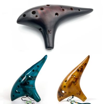 Ocarina 12 Trous en Céramique Mélodie du Vent - 4 Couleurs au Choix !