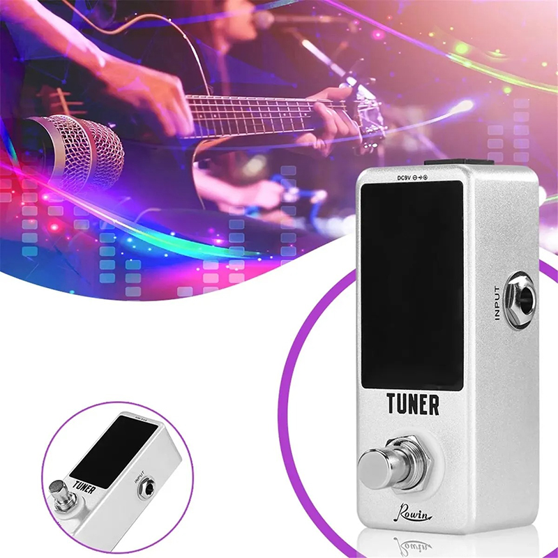 Pédale Accordeur Chromatique - Mini Tuner LED Haute Précision