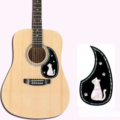 Pickguard Chat Nacré pour Guitare Acoustique - Élégance & Protection