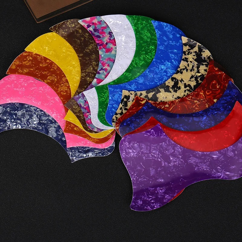 Pickguard de Guitare Celluloïd Nacré Uni - 8 couleurs au choix !