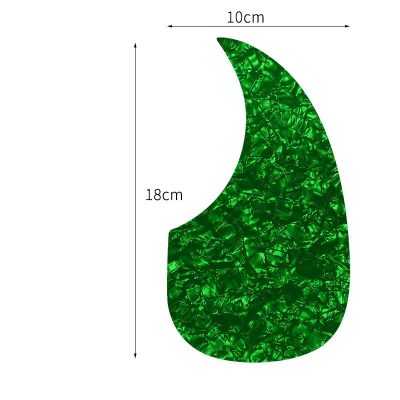 Pickguard de Guitare Celluloïd Nacré Uni Couleur Vert 18 cm