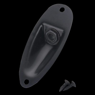 Plaque Jack Bateau Guitare Connecteur 6,35 mm type Stratocaster Couleur Noir