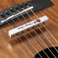 Porte-Médiators - & Mute de Cordes “Rose Vintage” - Accessoire 2-en-1 pour Guitare Acoustique & Folk