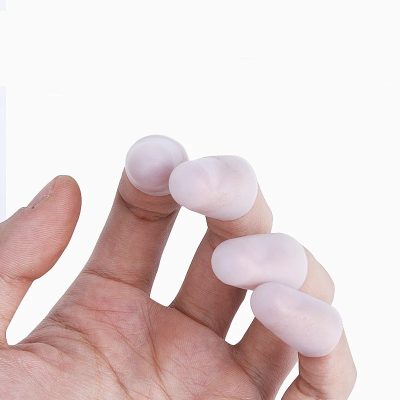 Protège-Doigts pour Guitare - Set de 4 Manchons Souples - en Silicone (Tailles S, M, L)