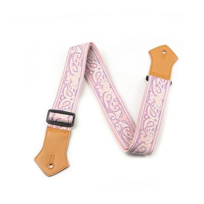 Sangle Guitare Classique Paisley Rose Vintage