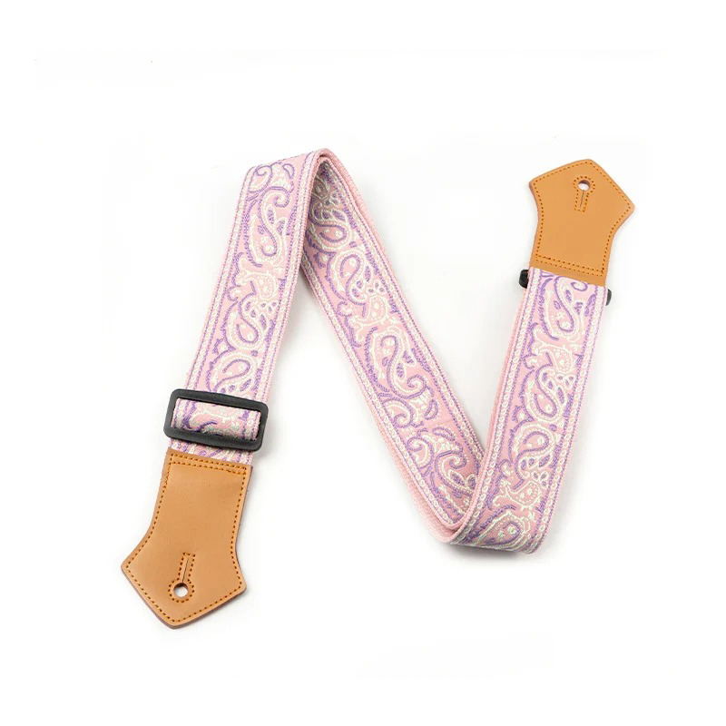 Sangle Guitare Classique Paisley Rose Vintage