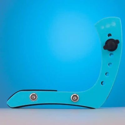 Support de Guitare Ergonomique Repose-Jambe Réglable QuickFix Pro - Nombreuses Couleur Bleu ciel