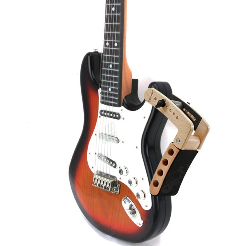 Support de Guitare en Bois Massif - Repose-Jambe WoodFlex Vintage