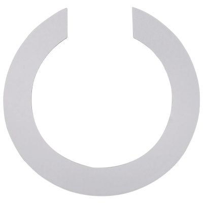 Vue Arrière Rosace Décorative Guitare Flamme Tribale Rouge - Autocollant de Protection Sonore