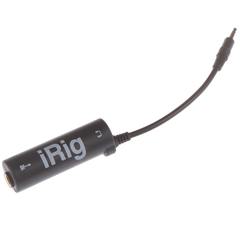 Vue de Face Adaptateur Guitare iRig Mobile Interface pour Smartphone & Tablette