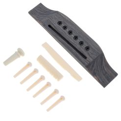 it Chevalet Remplacement Guitare Acoustique - Pont en Bois & Sillets Ivoire