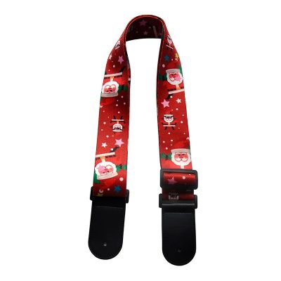 Avant Sangle de Guitare Noël - Père Noël & Étoiles de Fête