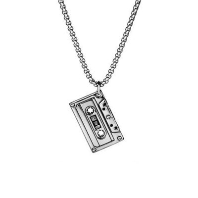 Collier Musique - Cassette Retro Mixtape Vintage
