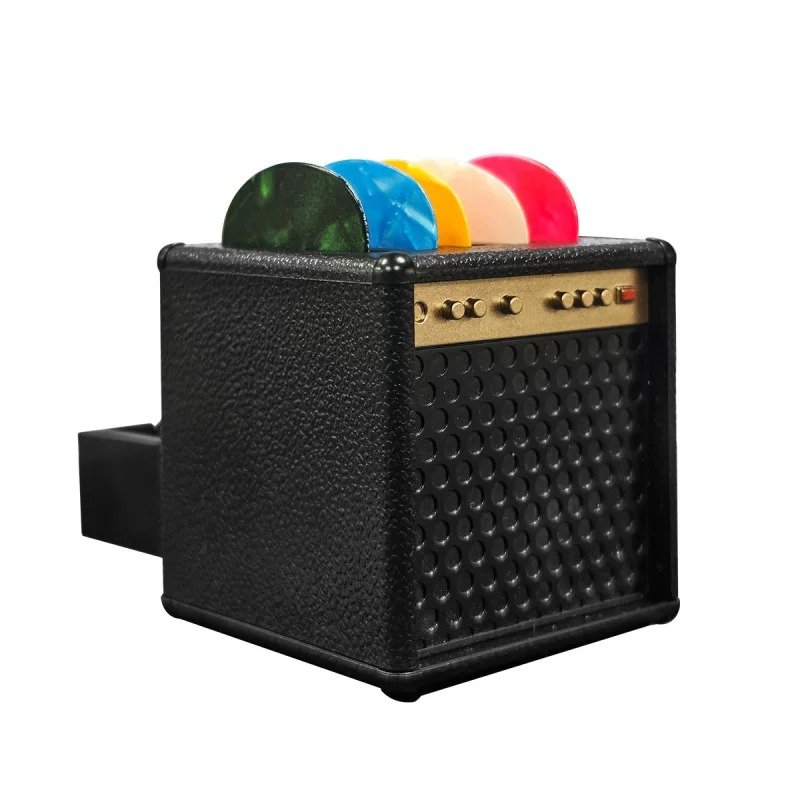 Avant Boîte à Plectres Guitare - Rangement Design Ampli avec Tiroir - “Amp Drawer”