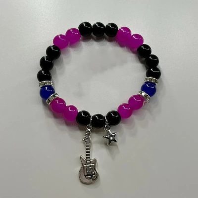 Bracelet Guitare Electric Magenta Neon Riff