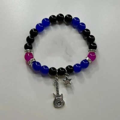 Bracelet Guitare Midnight Blues "Blue Chord"