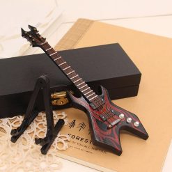 Guitare Miniature Électrique de Collection - Modèle Hard Rock - 18 cm !