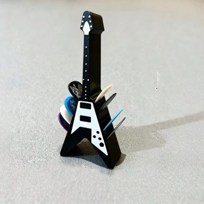 Porte-Plectres Guitare Électrique “Pick V-Stand” Couleur Noir