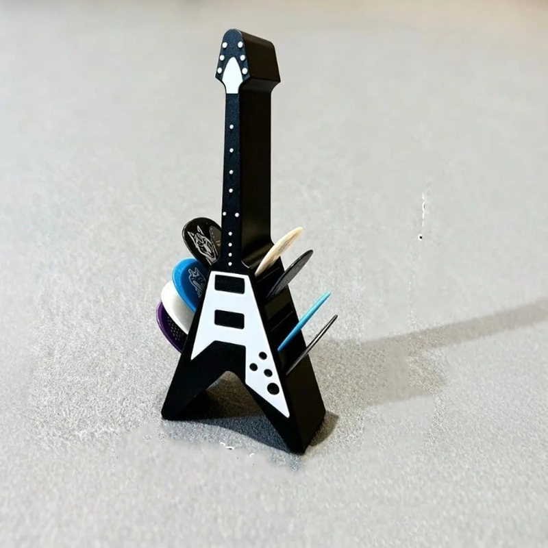 Porte-Plectres Guitare Électrique “Pick V-Stand” Couleur Noir