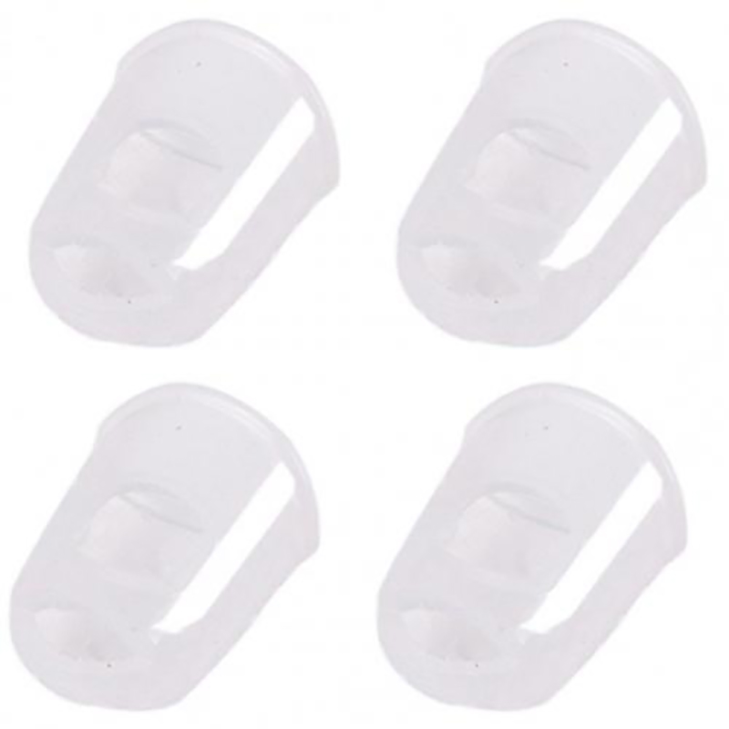 Protège-doigts coordonnants en silicone pour guitare - transparent - taille M