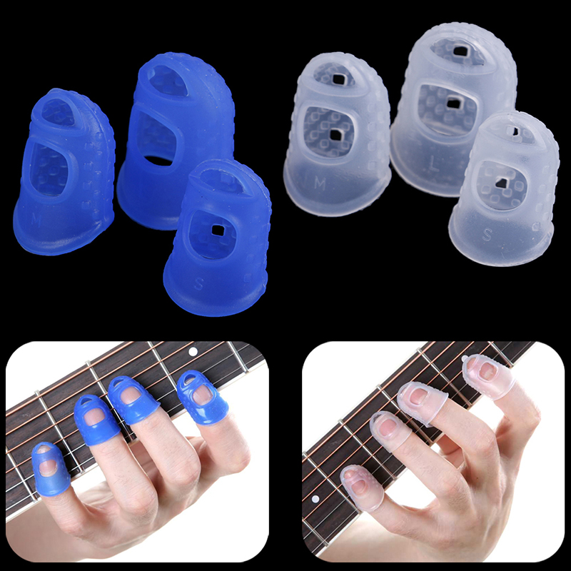 Protège-doigts en Silicone pour guitare acoustique - 2 tailles au choix