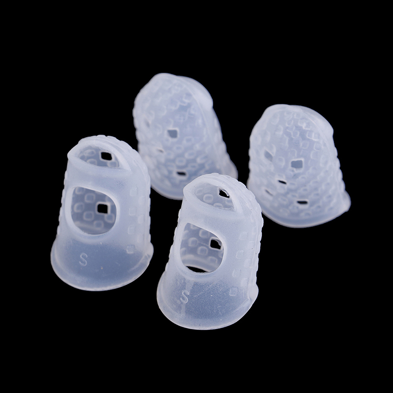 Protège-doigts en Silicone pour guitare acoustique - transparent - Taille S