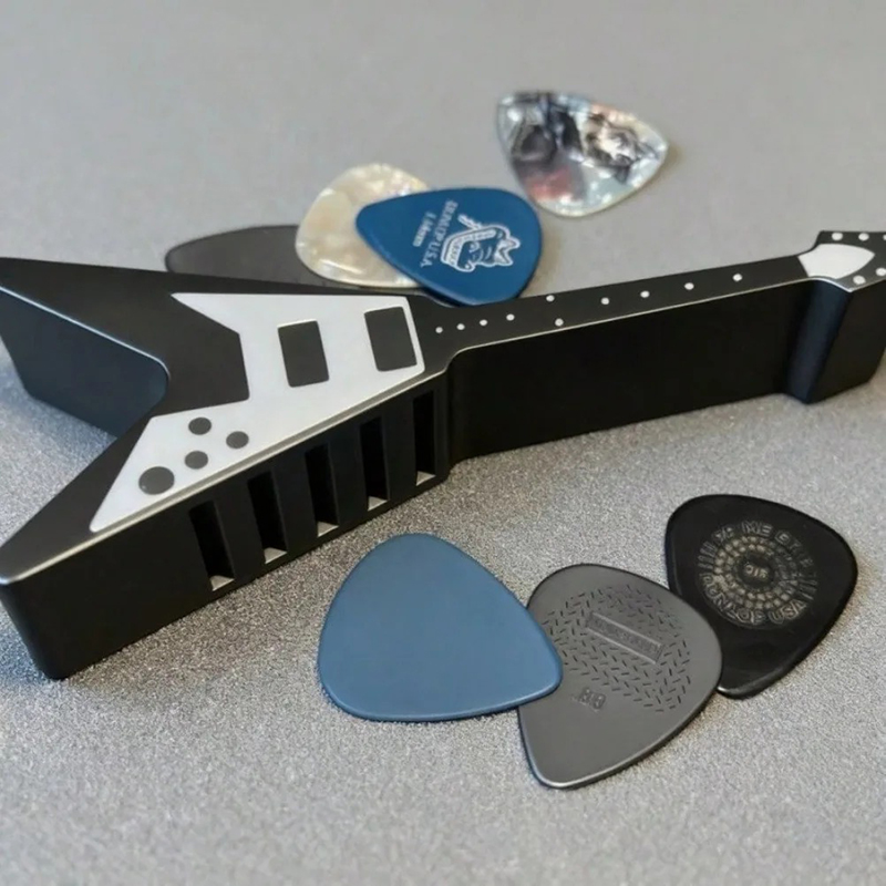 Vue detaille Porte-Plectres Guitare Électrique “Pick V-Stand” Couleur
