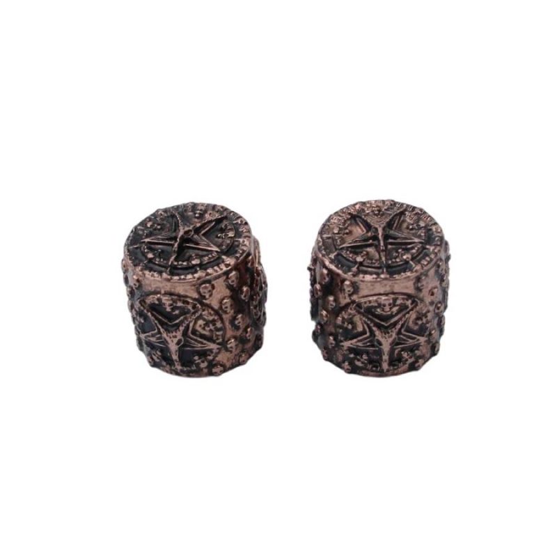 Boutons de Volume Guitare Pentagramme Métallique Antique - couleur bronze