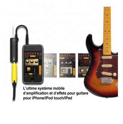 Détails Adaptateur Guitare iRig Mobile Interface pour Smartphone et Tablette