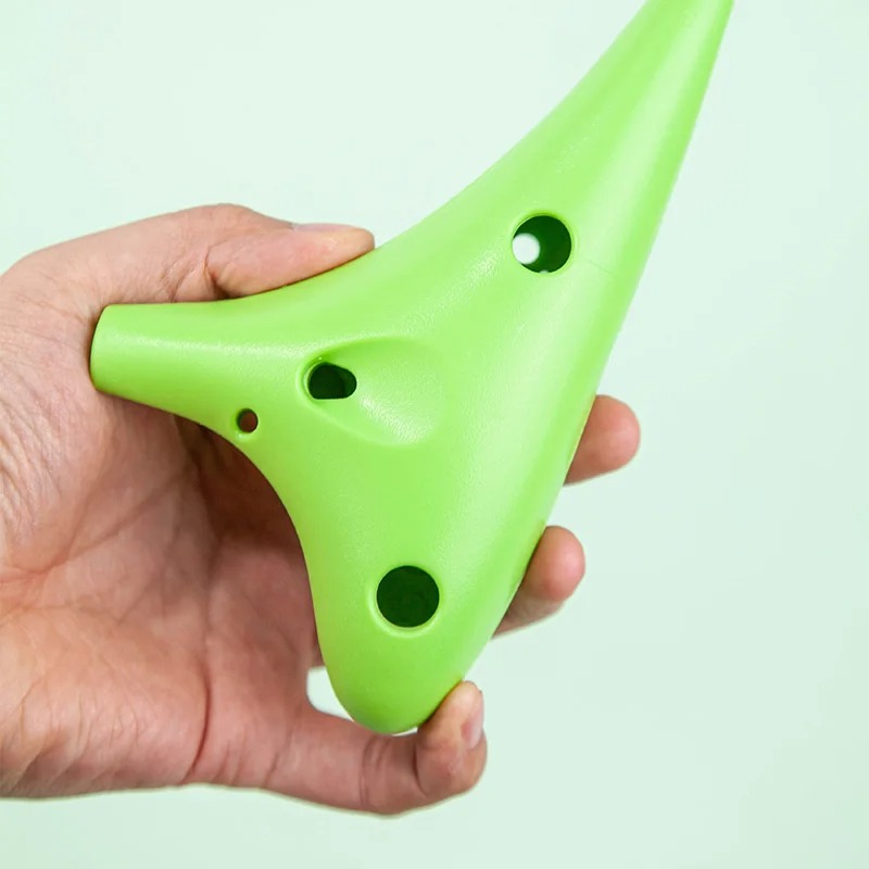 Détails taille Ocarina 12 Trous Alto C en Plastique, Kit Débutant Anti-chute avec Cordon